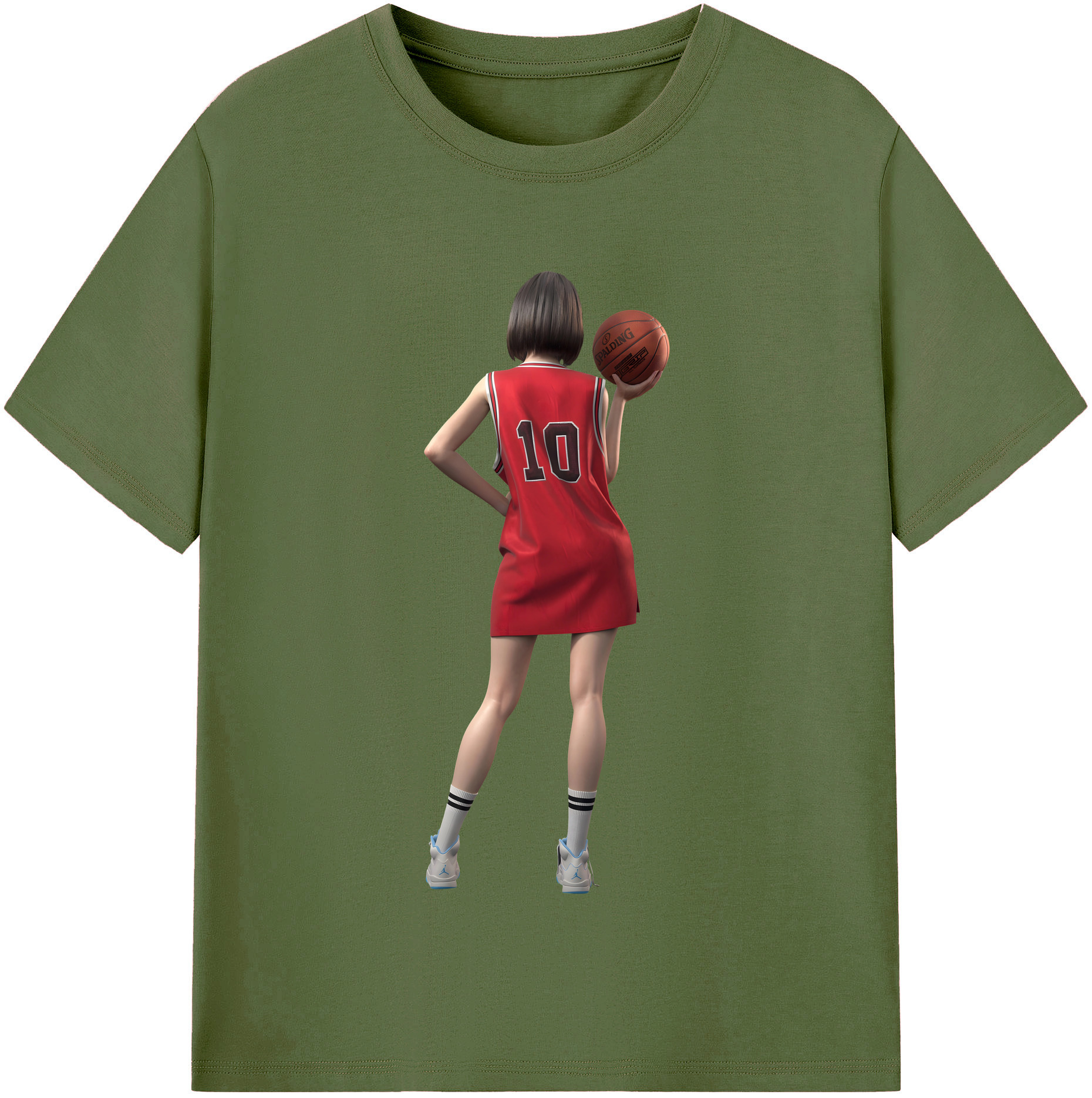 SLAM DUNK／スラムダンク 綿100％半袖Tシャツ（フロントプリント）